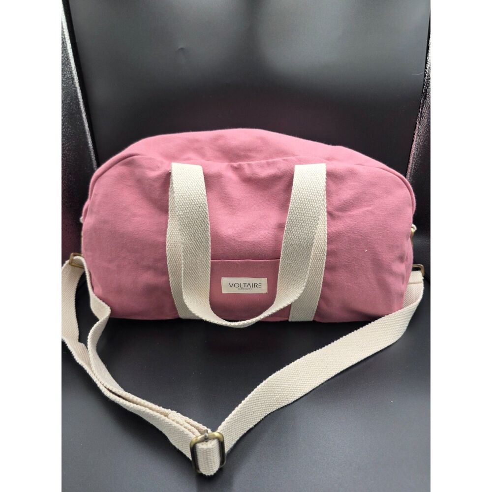 New Voltaire Saddlery Group Pink Round Duffel Bag 17 x 8 inches